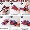 Web Shooter + Cape + Felt Mask Toys for Boys, Bracelet Wrist Launcher, Children Boy Party Toy, Cosplay Costumes Birthday Gift for Kids 4 5 6 7 8 9 10 Years Old