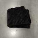 Bedsure GentleSoft Blankets Queen Size for Bed - Cozy Soft Blankets for Women, Cute Large Fleece Throws for Girls, Black, 90x90 Inches