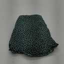 YOBECHO Womens Summer Ruffle Sleeve Sweetheart Neckline Printing Dress Mini Dresses (Small, Dark Green)