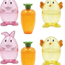 The Dreidel Company Fillable Easter Carrots Containers, Bright Orange Plastic Carrot, Perfect for Easter Hunt, Surprise 5.5" Inch Carrots (6-Pack)