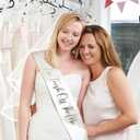 3 Pcs Bachelorette Party Decorations Fresh off the Market Sash Silver Bridal Crown with White Veil for Women Bachelorette Party Bridal Shower Supplies Gifts Wedding Accessories