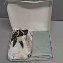 Yoofoss Pack and Play Sheets Fitted, Mini Crib Sheets 2-Pack for Pack N Play Mattress, Stretchy Playard Sheet, Soft and Breathable (Green + Banana Leaves)