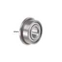 TOP-VIGOR 10Pcs MF104ZZ Flanged Ball Bearing, 4mmx10mmx4mm Double Shielded Chrome Steel Deep Groove Bearings for Glider, Wheels, lawnmowers, Printers, Motors, Reducer