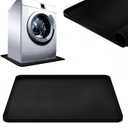 2727 inch Washer Drain Pan Silicone Mat, With Raised Edge Washing Machine Silicone Mat, Multi-function Non Slip, Soft Foldable Portable Waterproof Pad Black