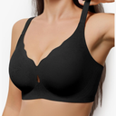 Women No Underwire Wave Bras Seamless Full Coverage Push Up Wireless Bra Supportive Bralettes Comfortable Lift Everyday Bras
