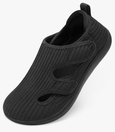 LeIsfIt Diabetic Shoes for Women Adjustable Extra Wide Barefoot Walking Shoes for Swollen Arthritis Edema Feet Wide Width Zero Drop Sole Size 41