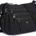 AOCINA Crossbody Bags for Women Multi Pocket Nylon Lightweight Ladies Purses Messenger Shoulder Handbags Satchel Travel Bag