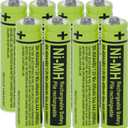 RocketBus 8-Pack BK-40AAABU Replacement Battery for Panasonic Cordless Phone