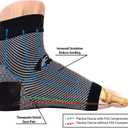 OrthoSleeve FS6 Compression Foot Sleeves for Women & Men, Helps Plantar Fasciitis Relief, Heel Pain, Achilles Tendonitis Support & Swelling (1 Pair)