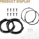 Headlight Mount Bracket Ring Replacement Set 4Pcs Compatible with Wrangler JK 2007-2018