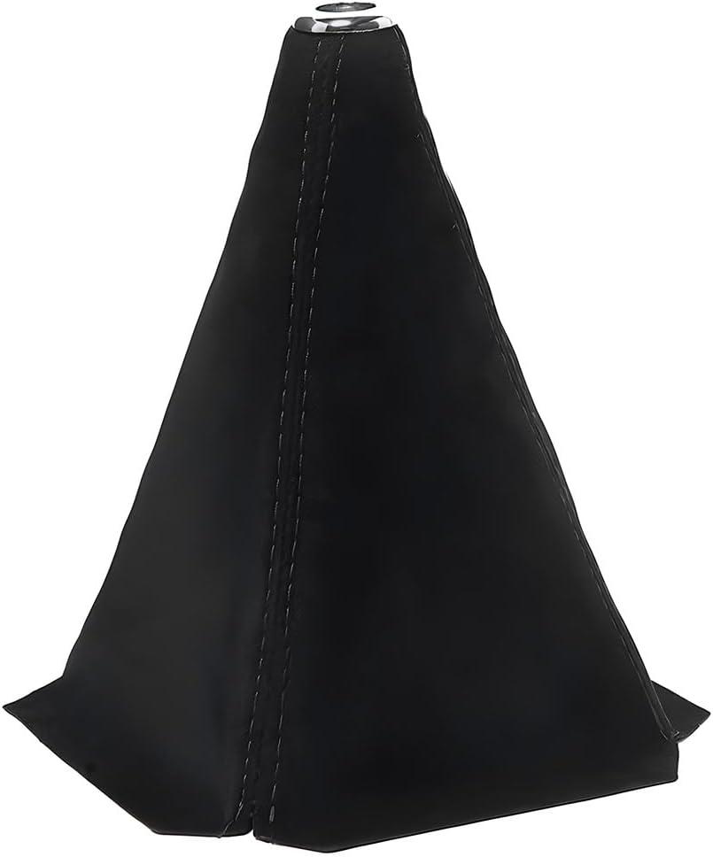 Car Shift Knob Dust Cover, Auto Gear Shift Knob Boot, Dust-Proof Shifter Sleeve Replacement Suitable for Most Manual or Automatic Cars, Universal Interior Car Accessories (Suede, Black)