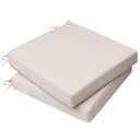 AAAAAcessories Outdoor Seat Cushions for Chairs, Waterproof, Fade-Resistant, 18" x 18" x 2", Patio Furniture Replacement Cushions, Set of 2, Sandstone Beige