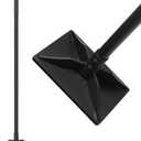 Steel Tamper Tool, Hand Tamper with Larger 8"x10" Rectangular Metal Tamper Head, 49 inch Long Handle Ground Tamper Tool for Dirt, Heavy Duty Garden Tamper for Soil, Landscaping, Black