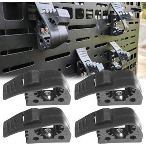 MusixiA Shovel Holder for Truck Quick Release Rubber Clamp Mount Kit Fits 1"~1.9" in Diameter Tool Handles forTrucks UTV ATV Offroad 4X4 Parts 4Pcs