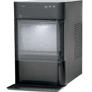 GE Profile Opal 2.0, Chewable Crunchable Countertop Nugget Ice Maker, Scoop included, 38 lbs in 24 hours, Pellet Ice Machine with WiFi & Smart Connected, Black Stainless Steel