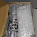 Ziliny 50 Sets Clear Plastic Cups with Lids and Straws, Disposable Iced Coffee Cups Drinking PET for Cold Drinks, Juice, Smoothie, Coffee Shops, Party, Christmas(Clear,12 oz)