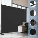 AKTOP Room Divider, Freestanding Single Panel Privacy Screen, Portable Temporary Wall Dividers for Room Separation, Large Room Partitions and Separators for Home, Office, Dorm, 71''W x 71''H, Grey