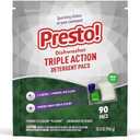 Amazon Brand - Presto! Triple Action Dishwasher Pacs, Fresh Scent