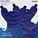 REVIX Large Ice Pack for Back and Shoulder Discomfort Relief, Reusable Gel Cold Pack for Full Back, Soft Plush Lining, Flexible and Long-Lasting, Navy