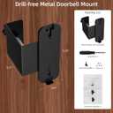 2025 Upgrade for Blink Doorbell Mount,Stainless Steel Anti Theft Blink Doorbell Camera Mount for New Video Doorbell 2nd Gen, Doorbell Holder Bracket No Block Sensor