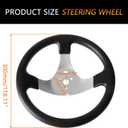 300mm steering wheel, 320mm adjustable shaft, equipped with rack and pinion, small gear, pull rod rack compatible with 110cc, 125cc, 140cc, 150cc Go Kart, ATV, UTV, and off-road vehicle.