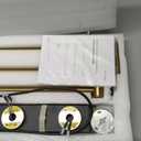 Swiss Madison Claire 3-Bar Electric Towel Warmer Heated Towel Racks for Bathroom in Brushed Gold