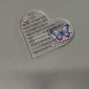 Niece Inspirational Gifts Acrylic Plaques My Girl Graduation Gift Women Birthday Christmas Appreciate Cute Butterfly Signs for Her Best Go to University Encourage Souvenirs From Uncle Auntie