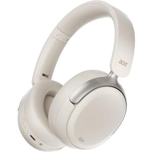 acer OHR516 Wireless Over Ear Headphones with Active Noise Cancellation, 60H Playtime Bluetooth 5.4, 40mm Drivers, Dual Device Pairing, Comfortable Foldable Design (White)