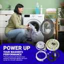 [2026 upgraded] BlueStars W10721967 Washer Pulley Clutch Kit & W10006384 Drive Belt For Whirlpool Kenmore Maytag - Replaces W10006356 W10006354 PS10057144 W10326374 AP6014712 WTW5000DW1 MVWX655DW1