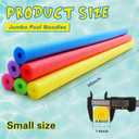 Hollowfly 12 Pcs Pool Noodles Bulk Foam Swimming Noodles Small Hollow Bright Foam Tube Pool Sticks for Craft Projects Adults Swimming Floating (40 x 1.6,Multi Colors)