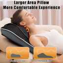 Shiatsu Back and Neck Massager with Heat, Back Massager for Pain Relief deep Tissue, 3D Kneading Massage Pillow or Back,Shoulder,Leg,Gifts for Mom,Dad,Women (Black)