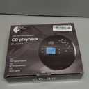 Sunoony Portable CD Player with Bluetooth, Discman CD Player for Car with FM Transmitter, Rechargeable CD Player Portable with Anti-Skip Protection, Headphones, AUX/USB Supported, LCD (Black)