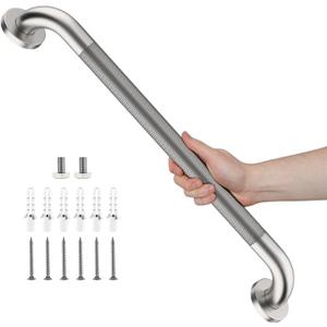 Brushed Nickel Grab Bar 24 Inch, Grab Bar for Bathtub and Shower