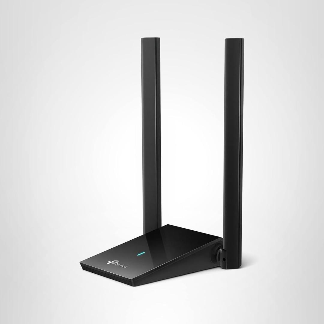 TPLink WiFi 6 USB Adapter for Desktop PC  (Archer TX20U Plus) AX1800 Wireless Network Adapter with 2.4GHz, 5GHz, High Gain Dual Band 5dBi Antenna, WPA3, Supports Windows 11/10