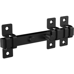 National Hardware 7.8-in Industrial Reversible Gate Slide Latch with Weatherguard Protection in Black