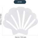 Bathroom Anti Slip Stickers Sea Shell Shape Non Slip Shower Decals Bath Safety Floor Treads Adhesive Tub Grip for Shower Kitchen Pool