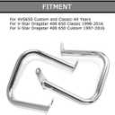 PSLER Engine Guard Highway Crash Bar for XVS650 Custom and Classic All Years for V-Star Dragstar 400 650 Classic 1998-2016 and for V-Star Dragstar 400 650 Custom 1997-2016