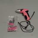 Hi-Spec Electric Screwdriver 27pc 3.6V Pink USB Small Power Screwdriver Set. Cordless & Rechargeable with Driver Bit Set