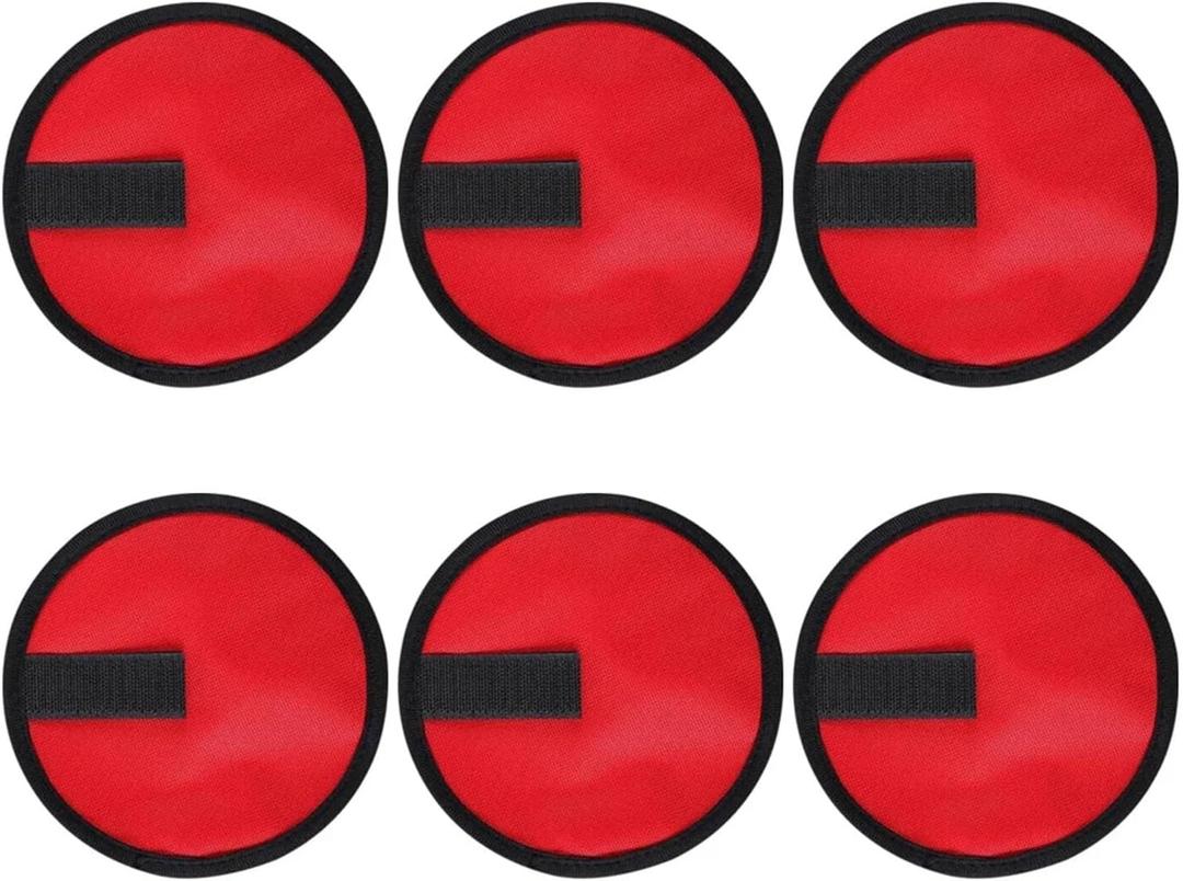 Rod Armour Lure Wrap 16pcs Lure Wrap Bait Gloves Fishing Covers Hook Guard to Keep Fishermen Safe for Rod (Red)