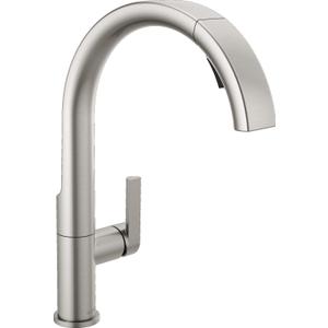Delta 19824LF-SP Keele Kitchen Faucet, Standard, SpotShield Stainless