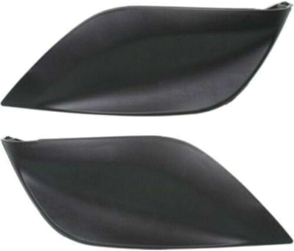 Set of 2 Front Bumper Fog Light Covers Textured Black Plastic for Nissan for Versa 2015-2018 NI1039133 NI1038133 901-54339 62256-6W80B