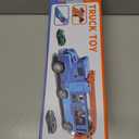 Toddler Car Truck Toys for 3 4 5 6 7 8 Years Old Boys, Transporter Truck Toy Track Set with 12 Die-Cast Car Toys, Toy Gifts for 3 4 5 6 Year Old Boys Kids