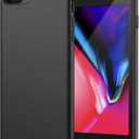 JETech Silicone Case for iPhone 7 Plus, iPhone 8 Plus, 5.5 Inch, Silky-Soft Touch Full-Body Protective Case, Shockproof Cover with Microfiber Lining (Black)