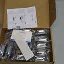 Ravinte 30 Packs (15 Pairs) 3/8 inch Inset Polished Chrome Cabinet Hinges Kitchen Cabinet Hinges Self Closing Hinges for Kitchen/Bathroom/Furniture Cabinets & Doors,Decorative Cabinet Hardware
