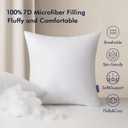 MIULEE 16x16 Inch Outdoor Pillow Insert Waterproof Decorative Throw Pillow Insert, Square Garden Pillow Form for Patio Sofa Couch