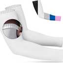 SportsTrail Cooling Arm Sleeves for Men & Women  Breathable, UV Sun Protection, Sports Arm Sleeves for Women, Men & Youth (One Size, 1 Pair: White)