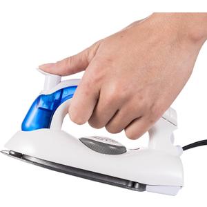 Travel Irons Portable Steam Irons for Clothes Handheld Steamer Mini Iron Non-Stick Sole Plate Dry Ironing and Steam Ironing Fast Heated up Detachable Water Tank
