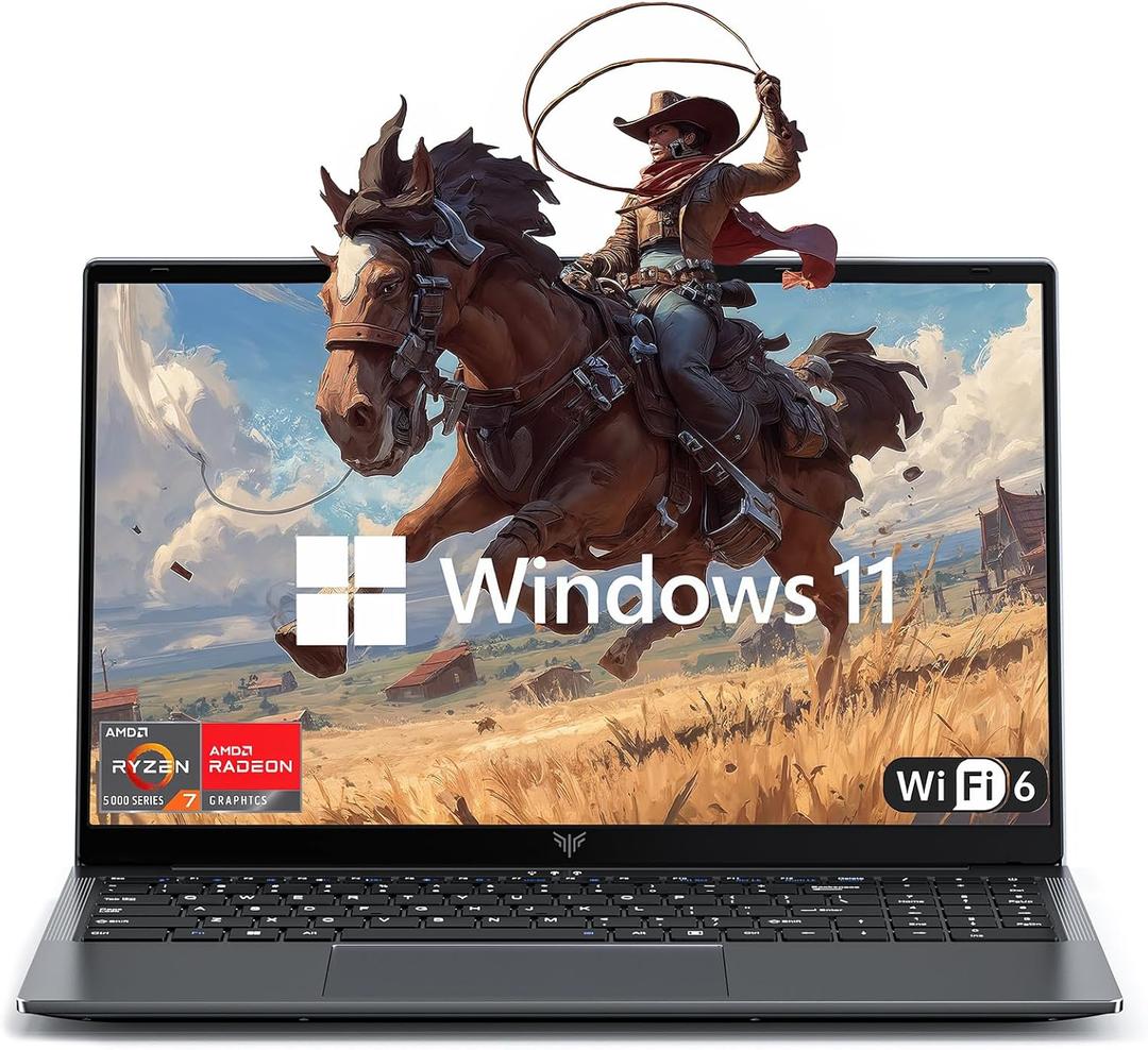 ACEMAGIC Laptop Computer AMD Ryzen 7-5700U Windows Laptop 15.6-in IPS 16GB DDR4 512GB NVMe SSD Numeric Keypad WiFi 6 HDMI Type-C USB3.2 Webcam 3.5mm Audio Windows Laptops Office Laptops