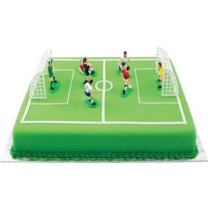 PME Soccer Toppers for Cake and Cupcakes, Set of 9 (Multicolor)