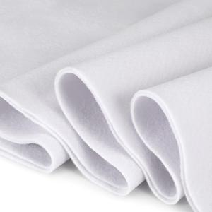 1.4mm Thick Felt Sheets  1 Yard x 1 Yard Soft Felt Fabric by The Yard for DIY, Sewing & Crafts Solid Color (White)